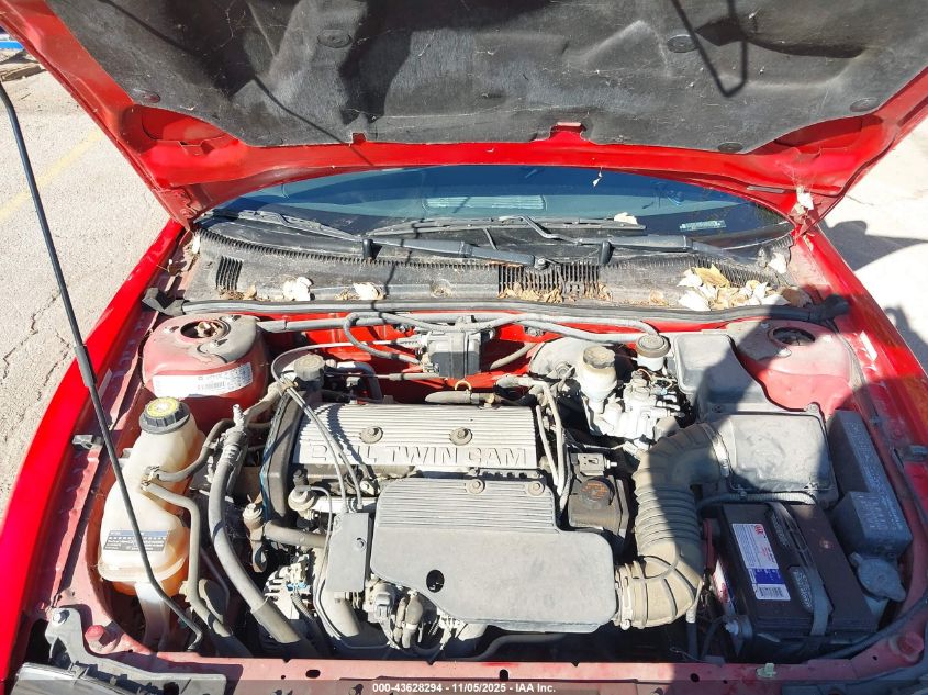 1997 Pontiac Sunfire Se VIN: 4G2JB32T7VB206082 Lot: 43628294