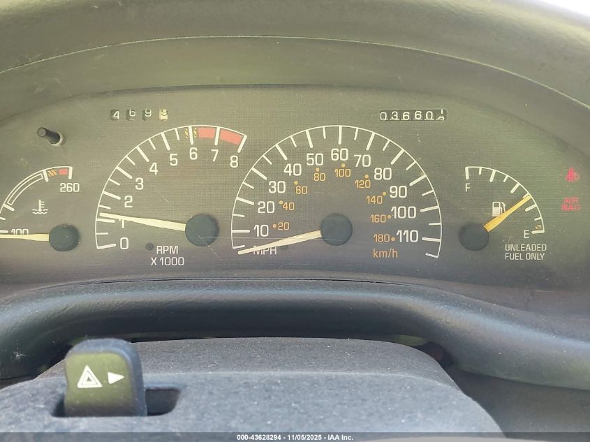 1997 Pontiac Sunfire Se VIN: 4G2JB32T7VB206082 Lot: 43628294