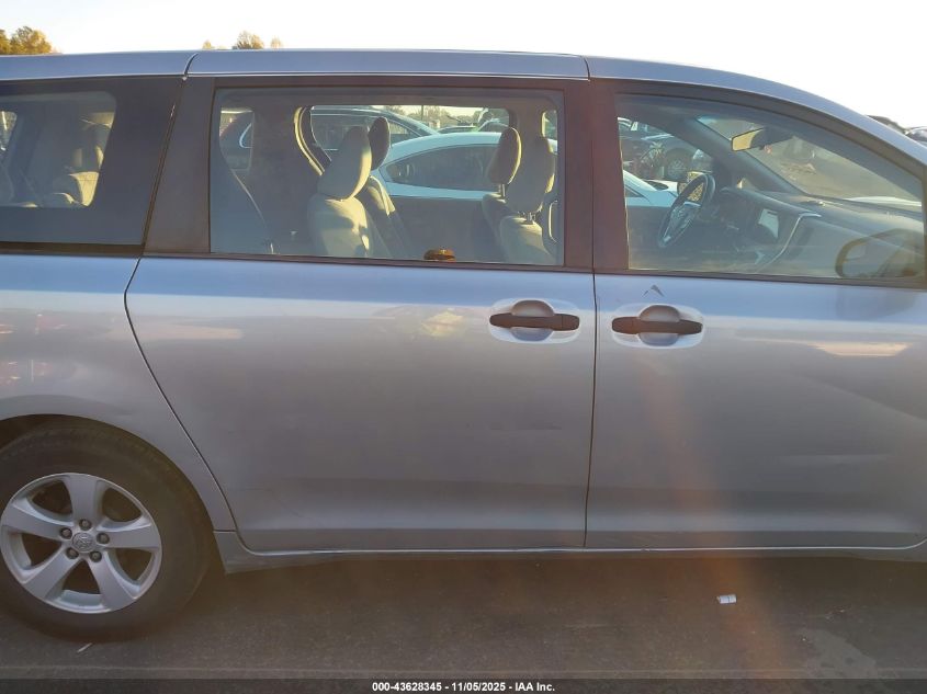 2015 Toyota Sienna L 7 Passenger VIN: 5TDZK3DC8FS554335 Lot: 43628345