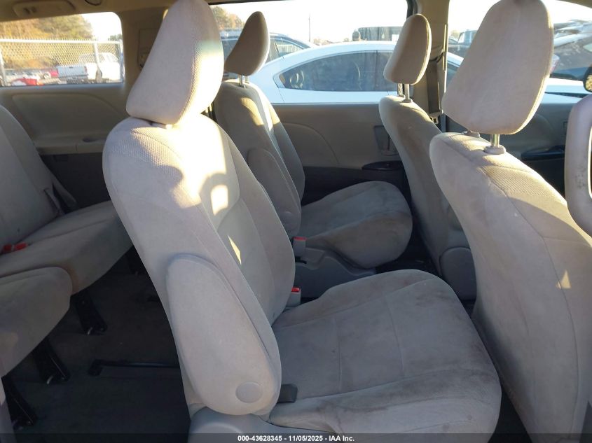 2015 Toyota Sienna L 7 Passenger VIN: 5TDZK3DC8FS554335 Lot: 43628345