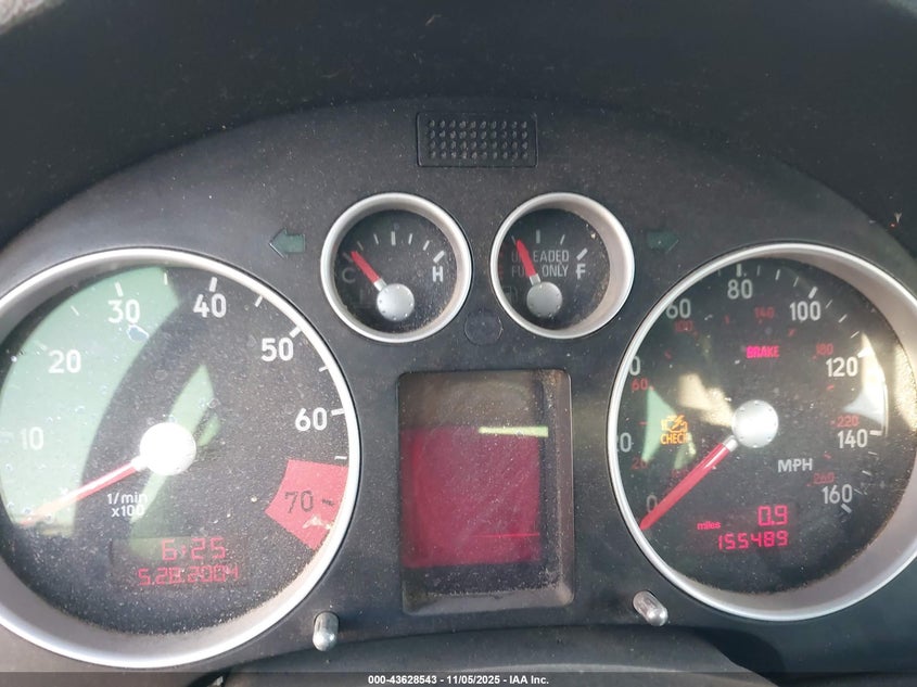 2002 Audi Tt 1.8L VIN: TRUWX28N721009668 Lot: 43628543