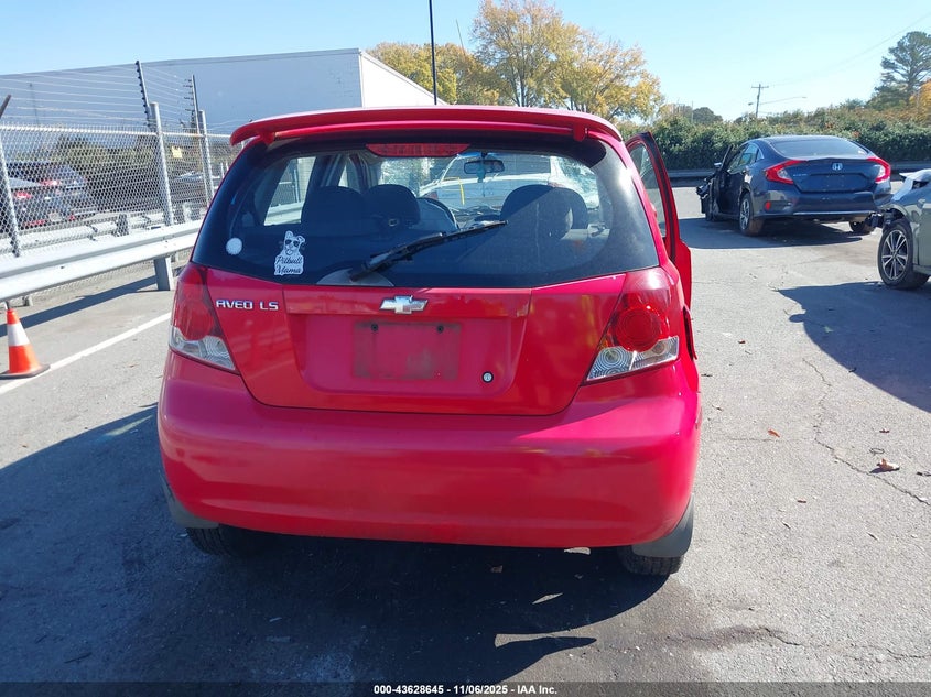 2006 Chevrolet Aveo Ls VIN: KL1TD66626B669245 Lot: 43628645