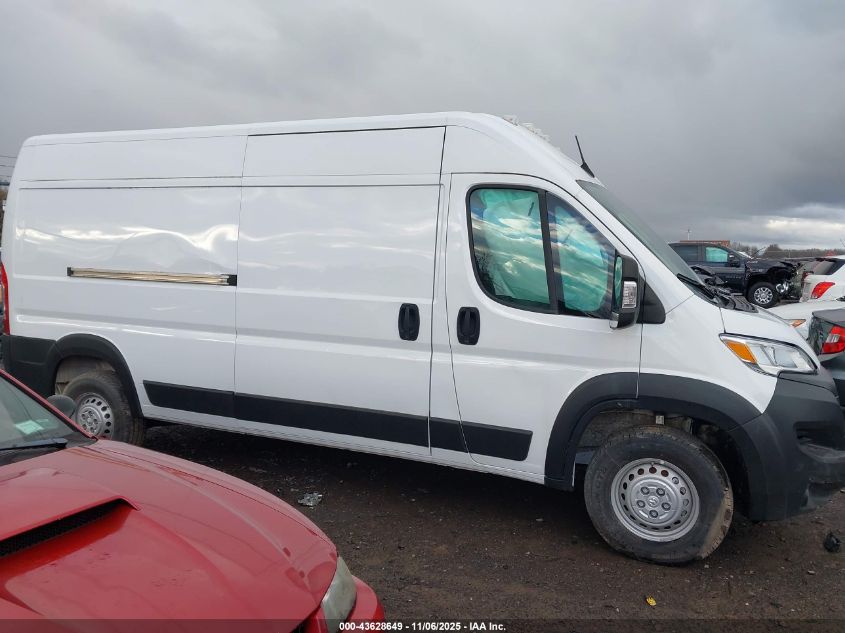 2025 Ram Promaster 2500 Tradesman High Roof 159 Wb W/Pass Seat VIN: 3C6LRVDG8SE513893 Lot: 43628649