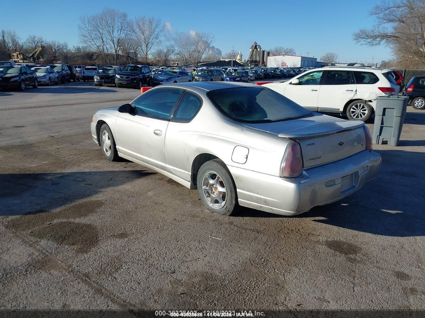 2005 Chevrolet Monte Carlo Lt silver coupe gasoline 2G1WX12K259118664 photo #4