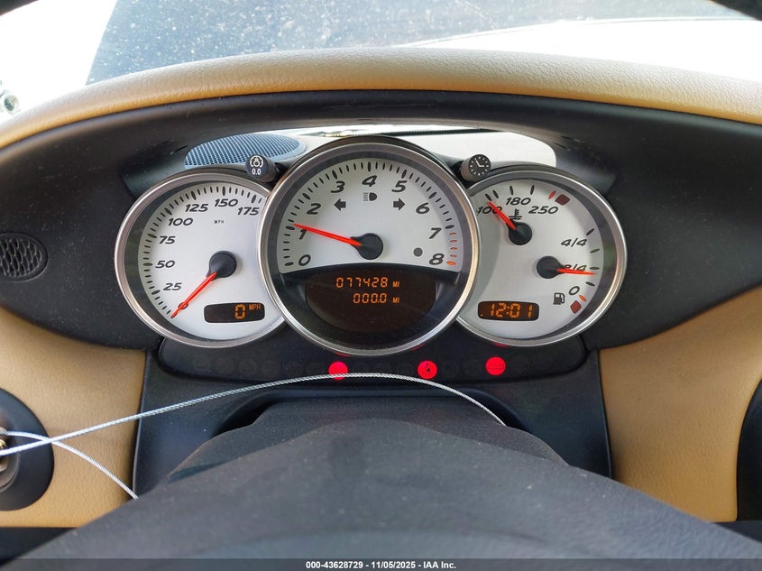 2001 Porsche Boxster S VIN: WP0CB29891U661404 Lot: 43628729