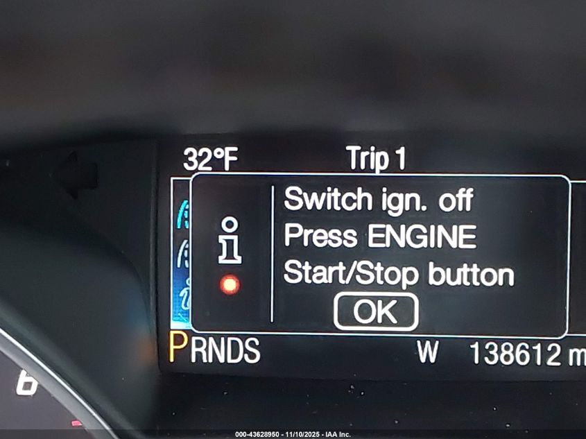 2013 Ford Escape Titanium VIN: 1FMCU0J97DUD22224 Lot: 43628950