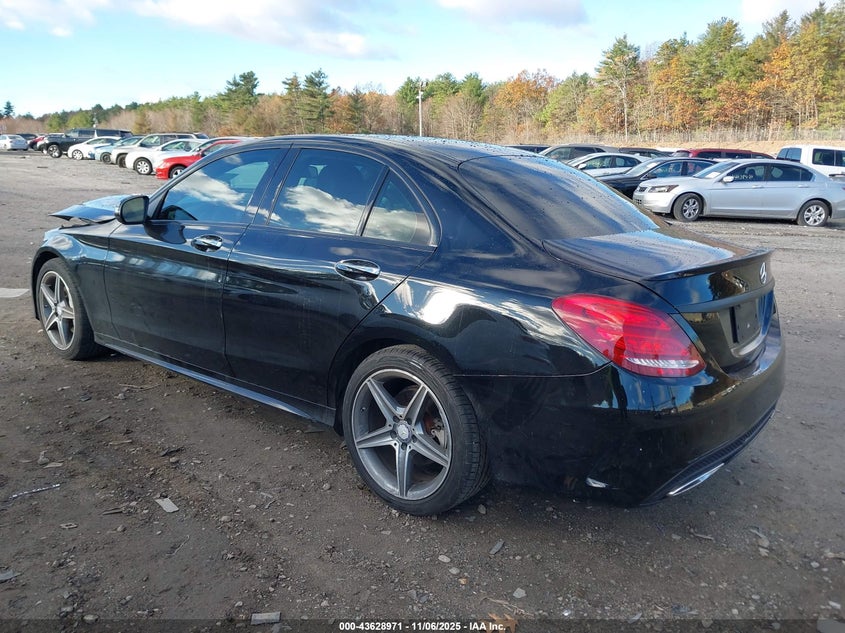 2017 Mercedes-Benz C 300 Sport 4Matic VIN: WDDWF4KB5HR242701 Lot: 43628971