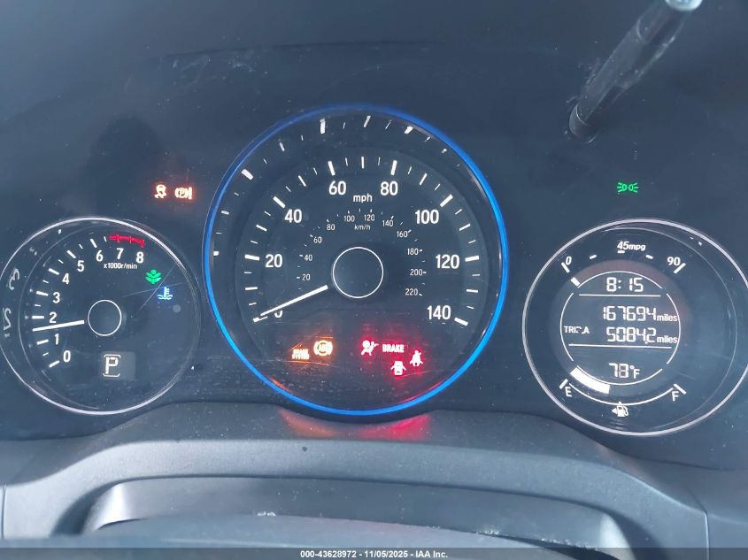 2016 Honda Hr-V Ex VIN: 3CZRU5H57GM703590 Lot: 43628972