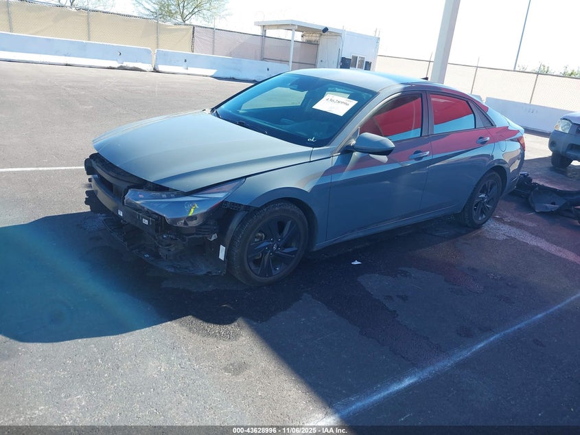 2021 HYUNDAI ELANTRA BLUE KMHLM4HJ2MU161545