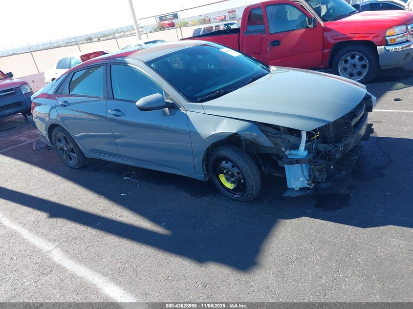2021 HYUNDAI ELANTRA BLUE KMHLM4HJ2MU161545