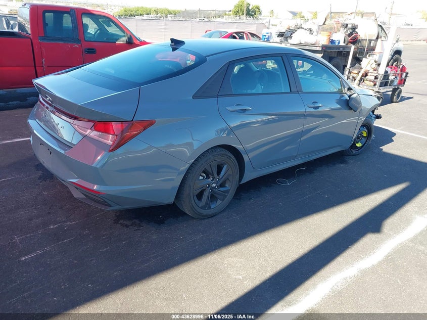 2021 HYUNDAI ELANTRA BLUE KMHLM4HJ2MU161545