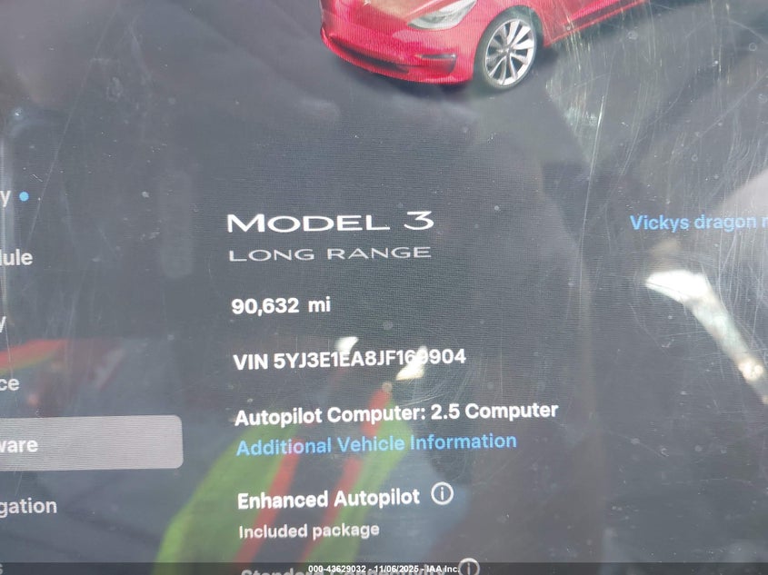 2018 Tesla Model 3 Long Range/Mid Range VIN: 5YJ3E1EA8JF169904 Lot: 43629032