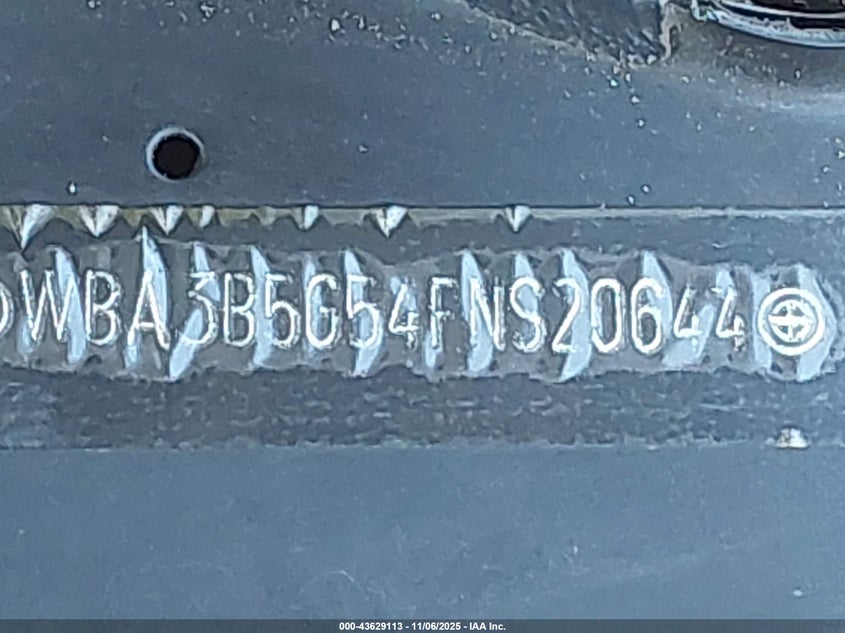 2015 BMW 328I XDRIVE WBA3B5G54FNS20644