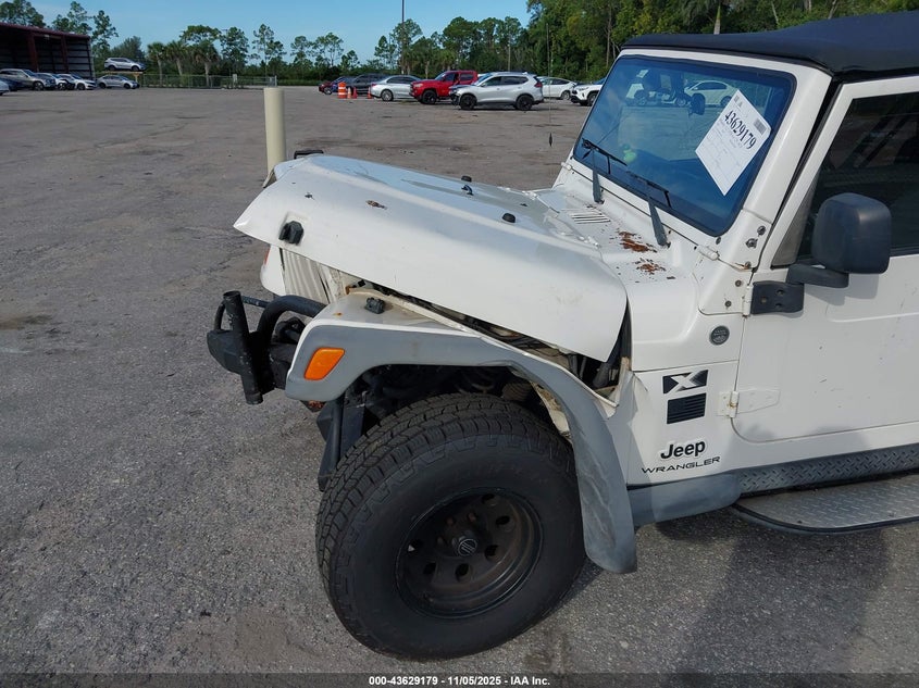 2005 Jeep Wrangler Se VIN: 1J4FA29S95P314617 Lot: 43629179