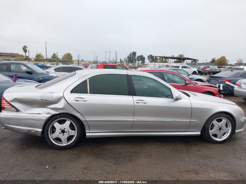 2003 Mercedes-Benz S 500 VIN: WDBNG75J93A352020 Lot: 43629317