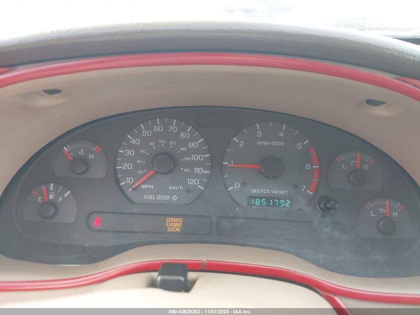 2000 Ford Mustang VIN: 1FAFP4443YF212965 Lot: 43629362