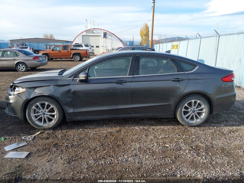 2019 Ford Fusion Se VIN: 3FA6P0H78KR122041 Lot: 43629426