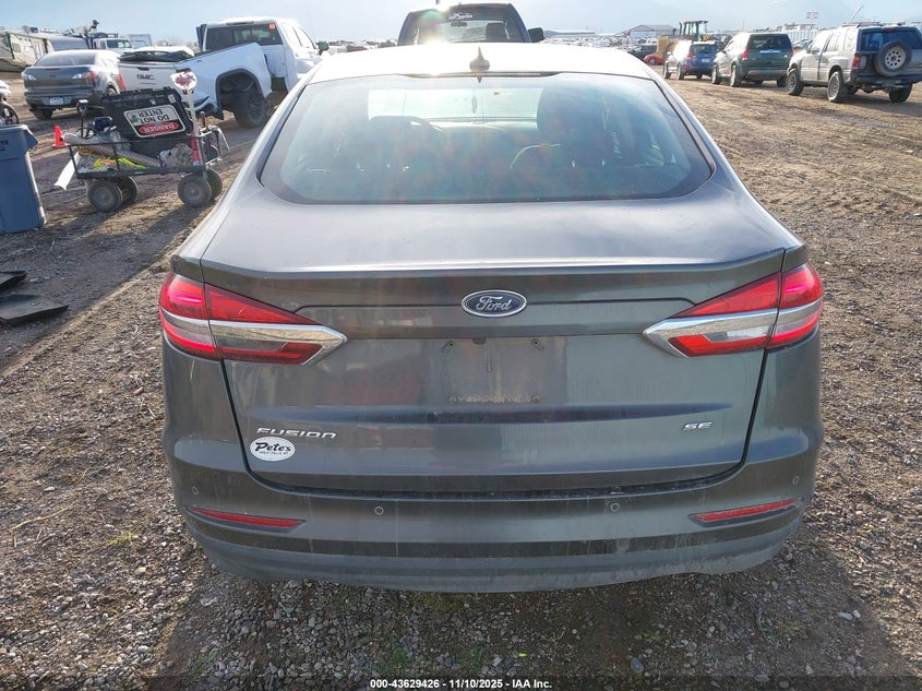 2019 Ford Fusion Se VIN: 3FA6P0H78KR122041 Lot: 43629426
