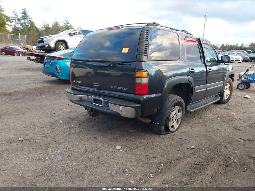 1GNEK13T45J186873 2005 CHEVROLET TAHOE photo no. 4
