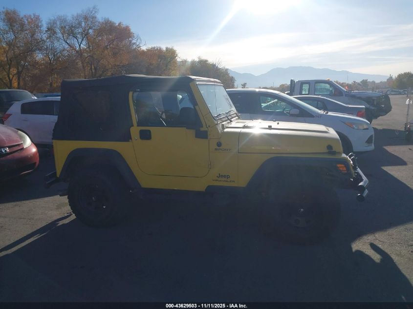 2004 Jeep Wrangler Sport VIN: 1J4FA49S24P774373 Lot: 43629503