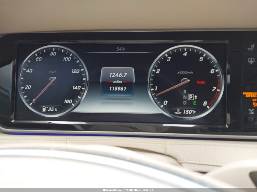 2015 MERCEDES-BENZ S 600 auction photo 7