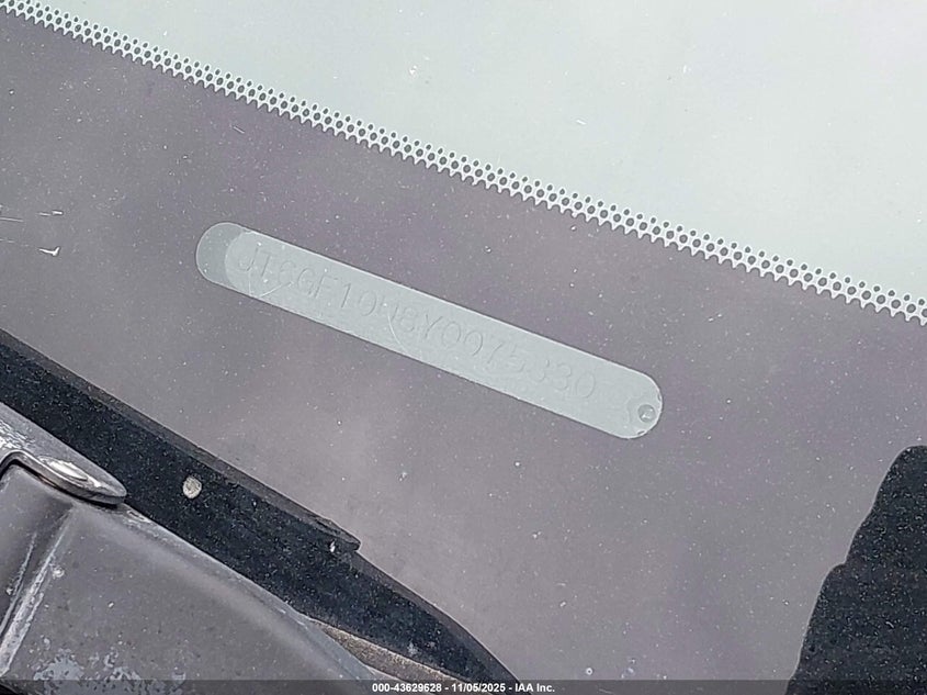 2000 Lexus Rx 300 VIN: JT6GF10U8Y0075330 Lot: 43629628