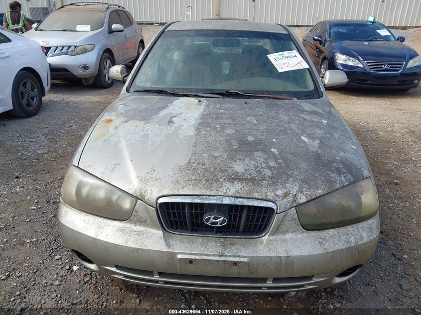 2002 Hyundai Elantra Gls VIN: KMHDN45D82U345337 Lot: 43629654