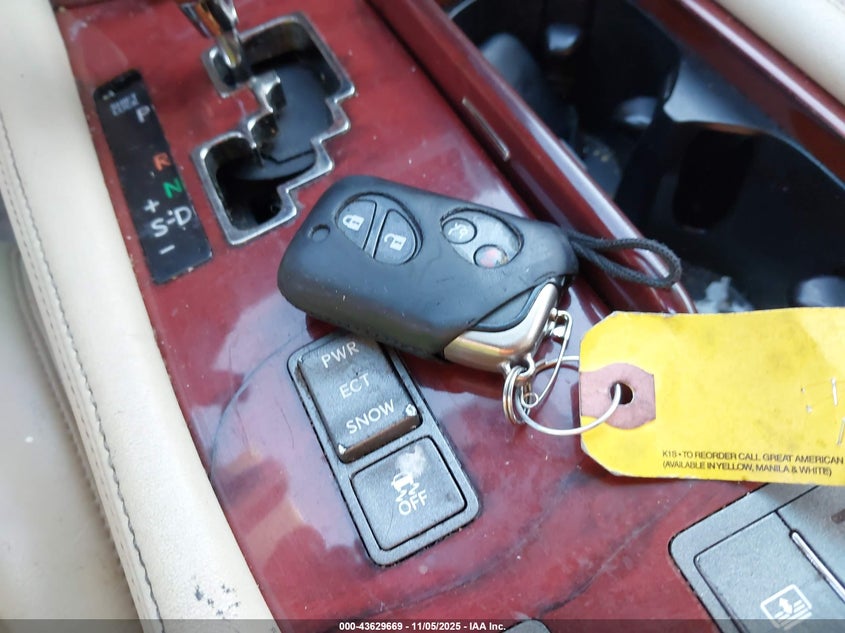 2007 Lexus Ls 460 VIN: JTHBL46F175031143 Lot: 43629669