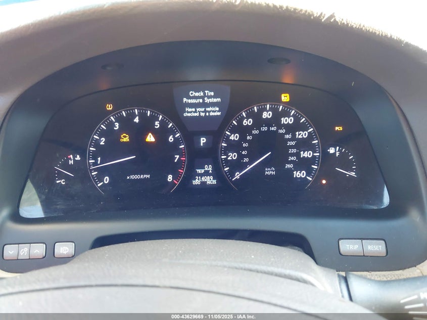 2007 Lexus Ls 460 VIN: JTHBL46F175031143 Lot: 43629669