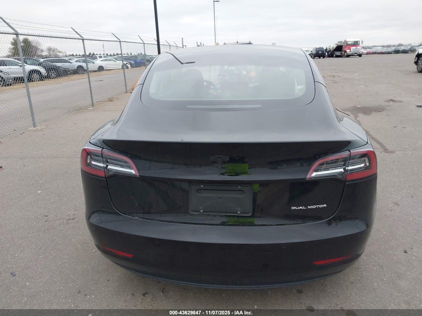 2022 Tesla Model 3 Long Range Dual Motor All-Wheel Drive VIN: 5YJ3E1EB4NF178971 Lot: 43629847