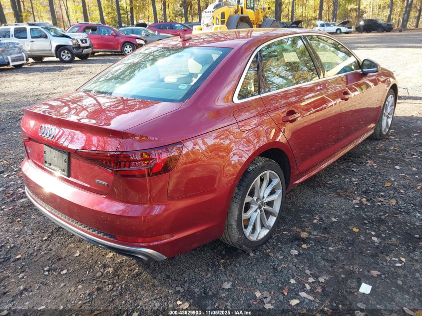 2019 Audi A4 45 Premium VIN: WAUDNAF41KA111489 Lot: 43629903