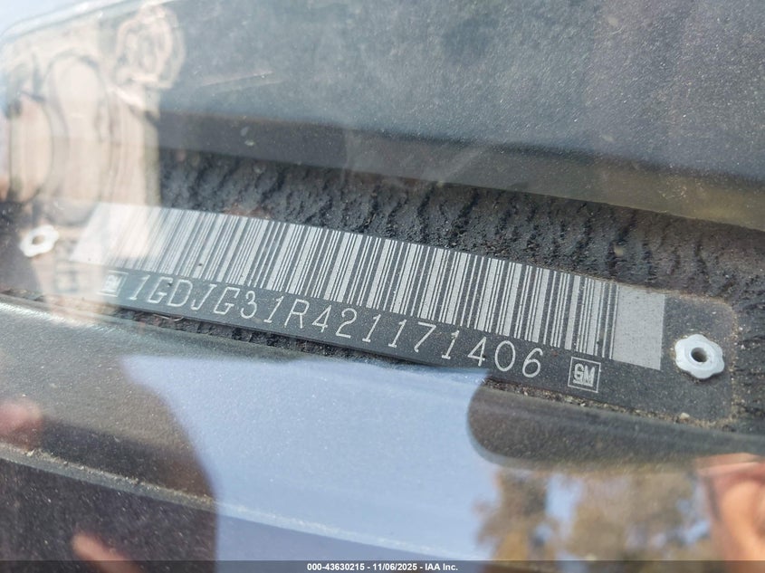 1GDJG31R421171406 2002 GMC SAVANA photo no. 9
