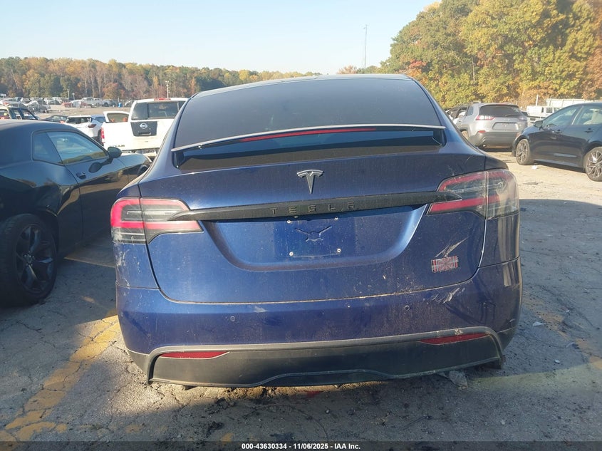 2022 Tesla Model X Plaid Tri Motor All-Wheel Drive VIN: 7SAXCBE67NF331474 Lot: 43630334
