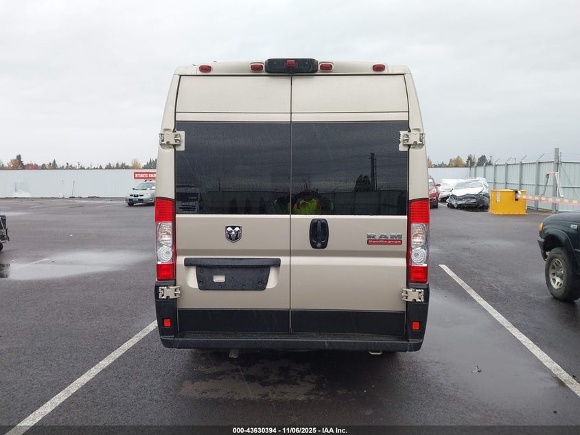 2022 Ram Promaster 3500 Cargo Van High Roof 159 Wb Ext VIN: 3C6MRVJG8NE117900 Lot: 43630394