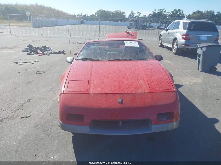 1986 Pontiac Fiero Gt VIN: 1G2PG9796GP282525 Lot: 43630475