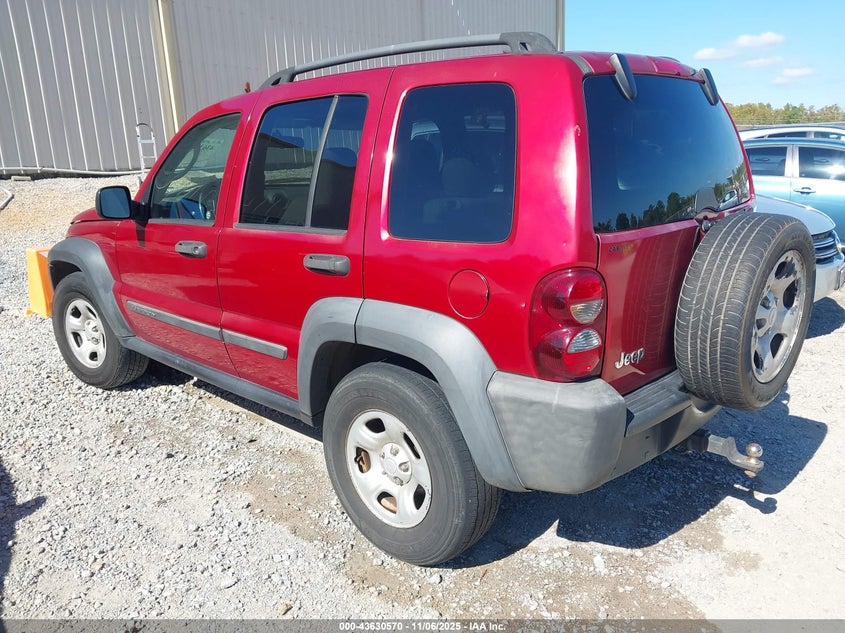 1J4GK48K17W541825 2007 JEEP LIBERTY (NORTH AMERICA) photo no. 3