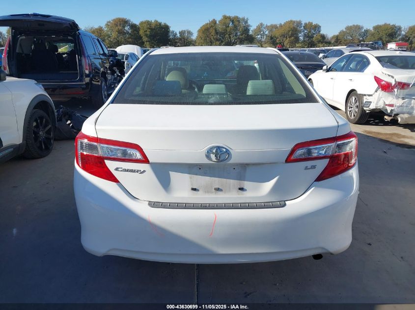 2013 Toyota Camry Le VIN: 4T4BF1FK1DR313287 Lot: 43630699