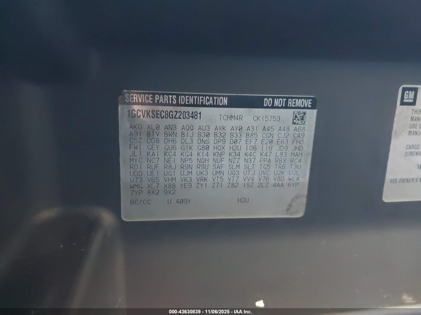 2016 CHEVROLET SILVERADO 1500 2LZ - 1GCVKSEC8GZ203481