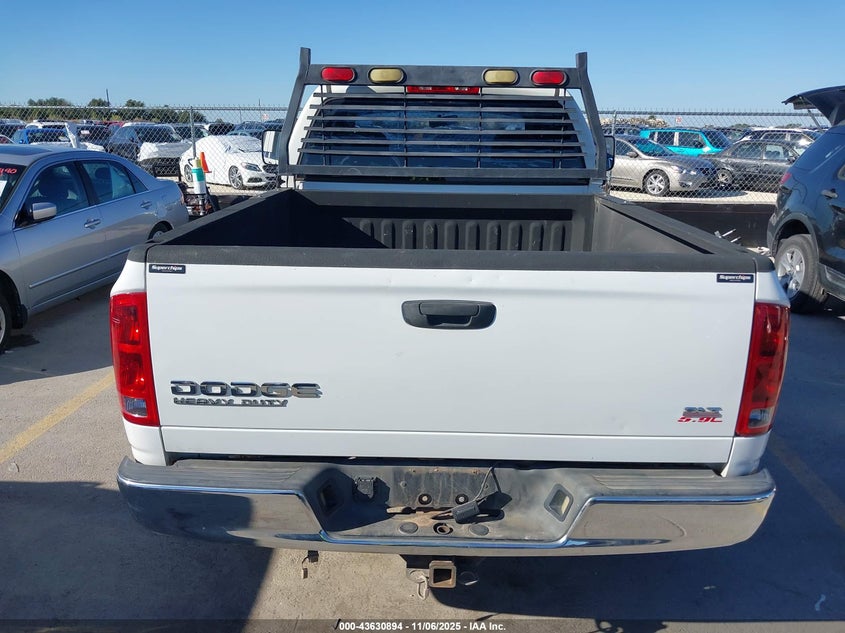 2003 Dodge Ram 2500 Slt/Laramie/St VIN: 3D7KA28C73G820193 Lot: 43630894