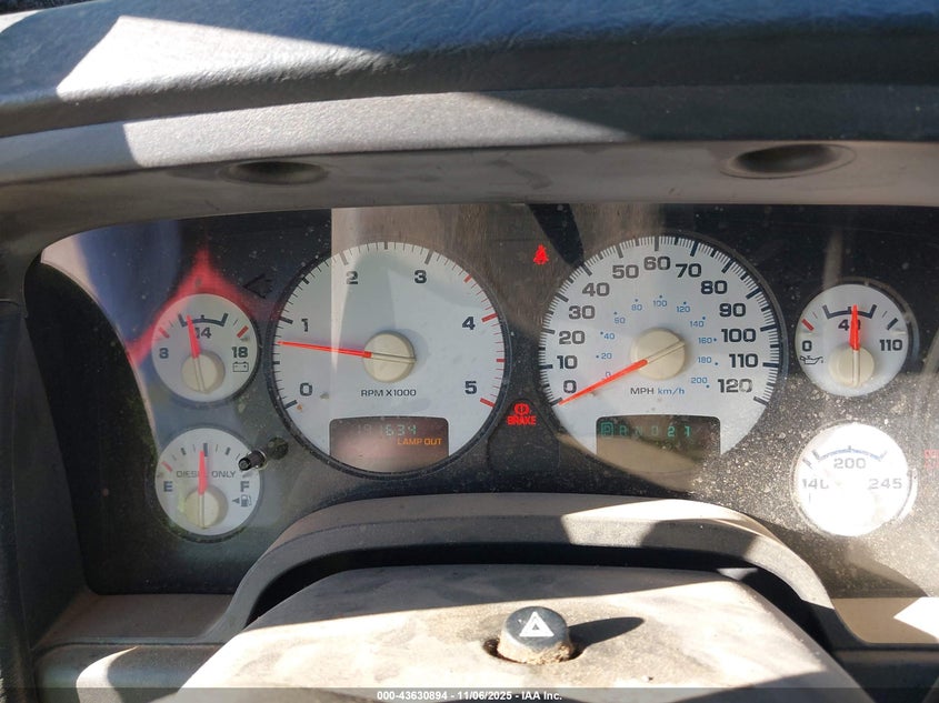 2003 Dodge Ram 2500 Slt/Laramie/St VIN: 3D7KA28C73G820193 Lot: 43630894