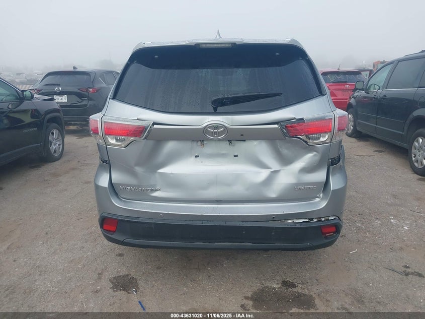 2015 TOYOTA HIGHLANDER LIMITED V6 - 5TDYKRFH1FS118336