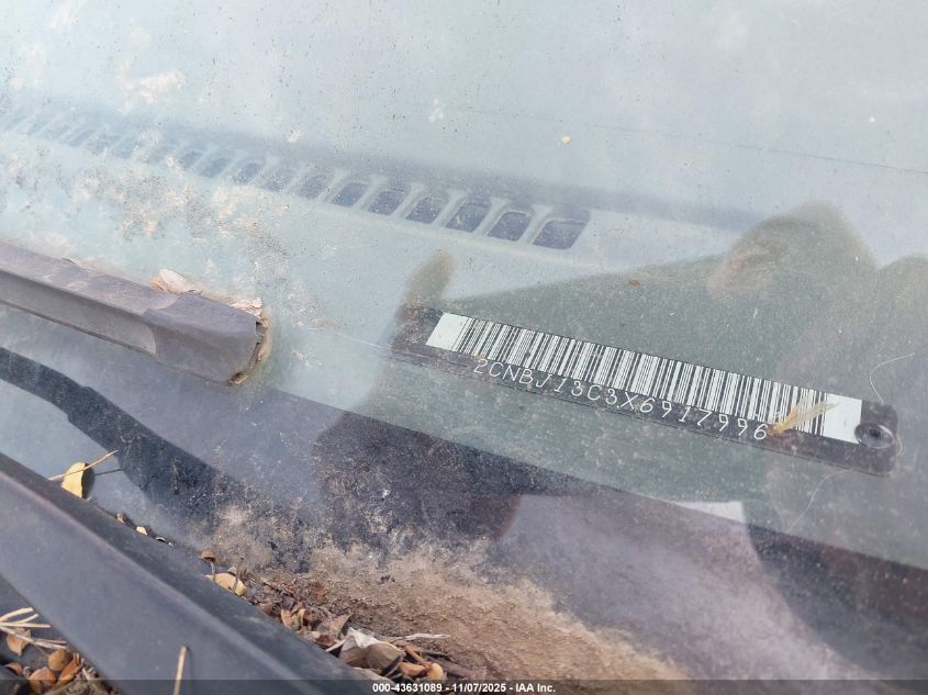 1999 Chevrolet Tracker VIN: 2CNBJ13C3X6917996 Lot: 43631089