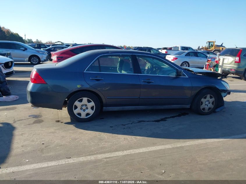 2007 Honda Accord 2.4 Lx VIN: 1HGCM564X7A156237 Lot: 43631110