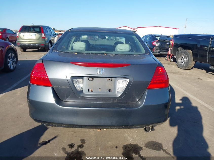 2007 Honda Accord 2.4 Lx VIN: 1HGCM564X7A156237 Lot: 43631110