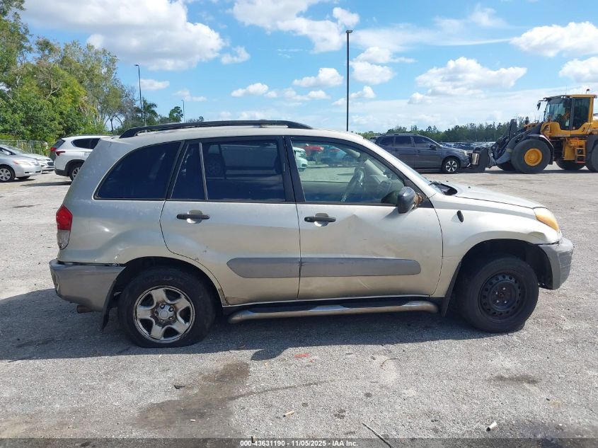 2003 Toyota Rav4 VIN: JTEHH20V636079559 Lot: 43631190