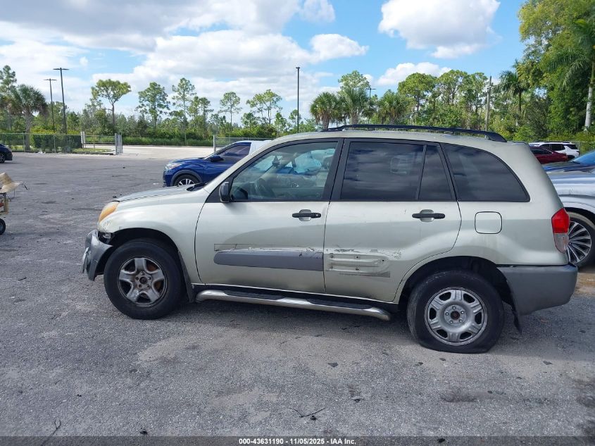 2003 Toyota Rav4 VIN: JTEHH20V636079559 Lot: 43631190