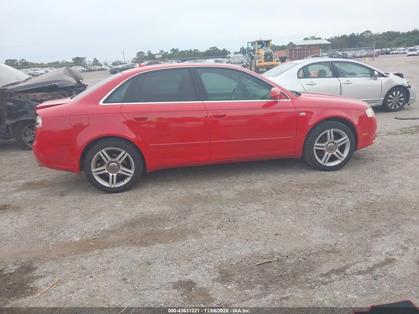 2007 Audi A4 2.0T VIN: WAUAF78E97A106217 Lot: 43631221