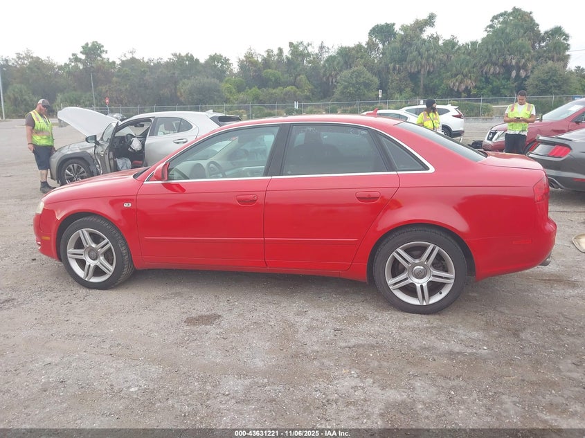 2007 Audi A4 2.0T VIN: WAUAF78E97A106217 Lot: 43631221