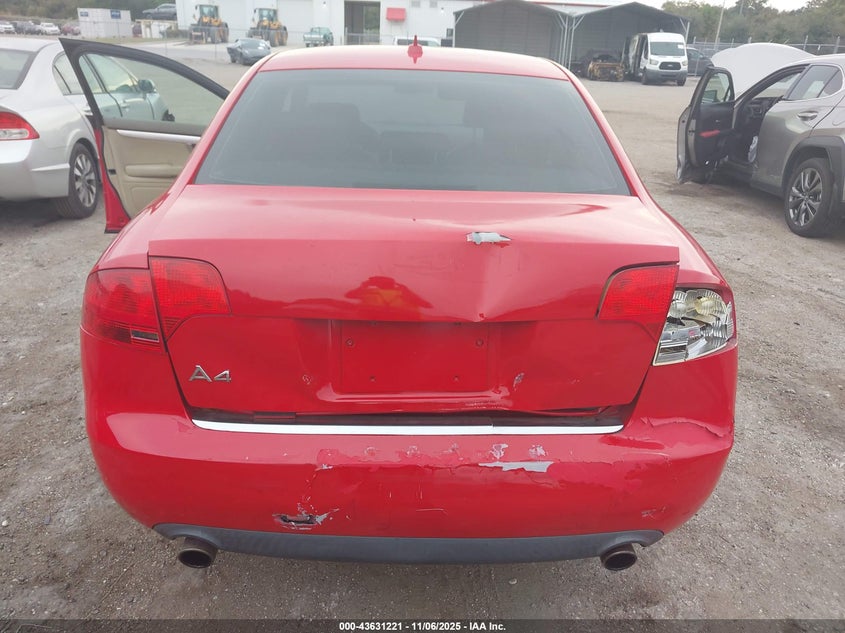 2007 Audi A4 2.0T VIN: WAUAF78E97A106217 Lot: 43631221