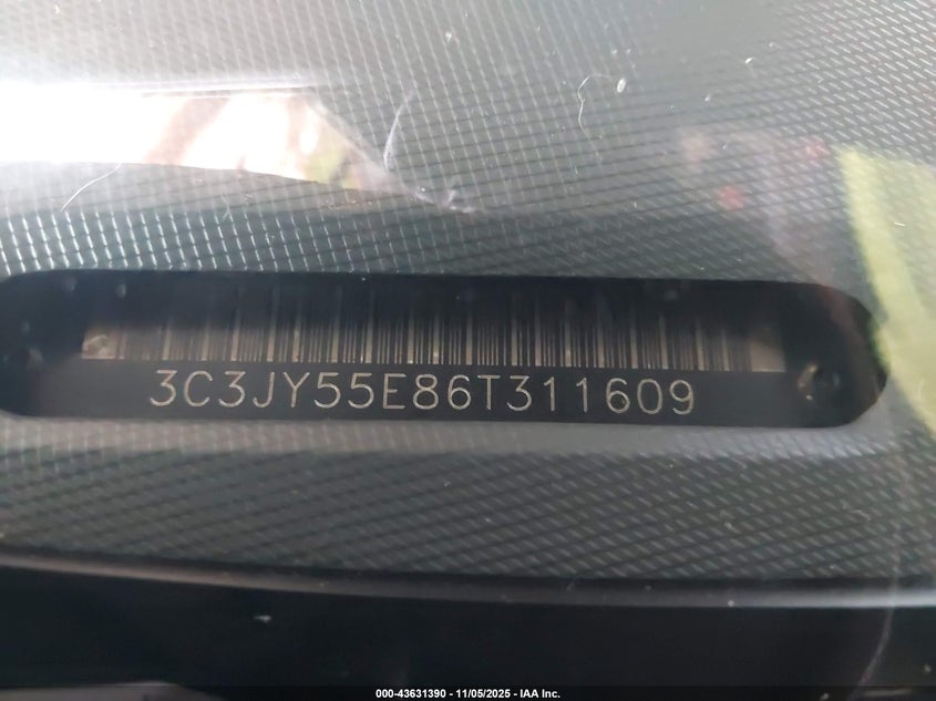 2006 Chrysler Pt Cruiser Touring VIN: 3C3JY55E86T311609 Lot: 43631390